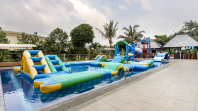 Serunya Wahana Balon Apung The Wujil Aquapark Semarang