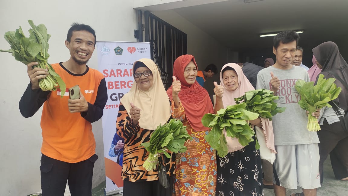 Rumah Zakat Salurkan Program Sedekah Pangan Gratis