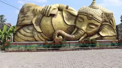 Mirip di Thailand! Begini Pesona Taman Ganesha Tidur Grobogan