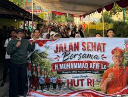 Peringati HUT Ke-81 RI, Muhammad Afif Ajak Warga Gedawang Perkuat Persatuan Lewat Jalan Sehat